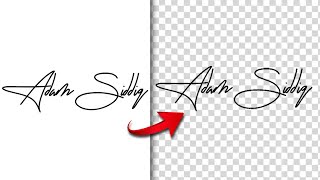 Transparent Signature in Photoshop  2 Minutes Photoshop Tutorial [upl. by Naerb]