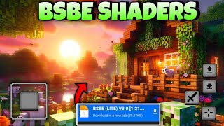 Best Shaders For MCPE 12130 🥰  Lag Free Shaders For Mobile  BSBE Lite 121 [upl. by Jacquelynn]