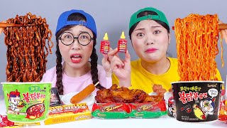 Mukbang Convenience Store Spicy Food Fire Noodle DONA [upl. by Hras]