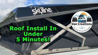 Ford Transit Custom Skyline Poptop Install [upl. by Genia787]