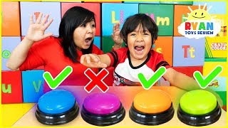 Dont Push The Wrong Button Challenge with Ryan ToysReview [upl. by Ashbey]