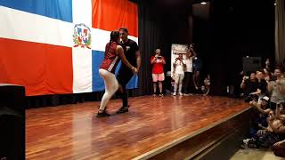 Samy El Magico amp Carolina Rosa  Dominican swag footwork A Lo Dominican Festival 2019 [upl. by Sartin]