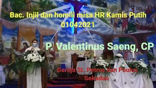 P VALENTINUS SAENG CP MISA HR KAMIS PUTIH 01042021 [upl. by Brian]