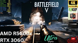 Battlefield 5 Benchmark RTX 3060 amp Ryzen 5 5600X  Stunning Performance [upl. by Theodor295]