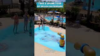 Take a Zipline Tour of Splash Waterpark in Nocatee FL [upl. by Petta]