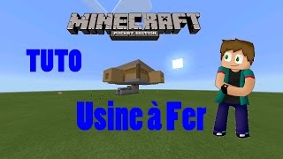 0151TUTO  Usine à fer   Minecraft Pocket Édition HDFR [upl. by Elleryt590]