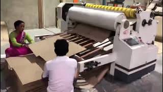 semi automatic 2ply cardboard production line [upl. by Yragerg]