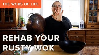 Dont throw your wok away  How to Revive a Rusty Wok amp Daily Wok Maintenance amp FAQs [upl. by Namaj]