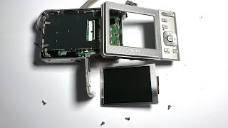 BenQ DC C1020 Digital Camera Disassembly [upl. by Ahsil]