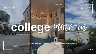 SOPHOMORE YEAR MOVEIN  Ithaca College  vlog no 6 [upl. by Ecinej758]