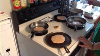 Cooking On Stainless Steel Fluffy Pancakes [upl. by Crandale110]