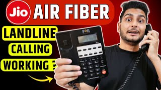 Jio Airfiber Landline Calling Working  Jio Airfiber Landline Connection [upl. by Ferne]