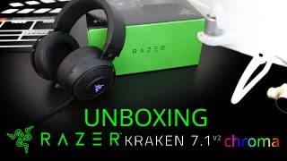 UNBOXING  FONE RAZER KRAKEN 71 V2 CHROMA [upl. by Enirol890]