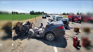 Three people die in two separate car crashes in less than a day on Highway 95 near Payette [upl. by Rosemonde]