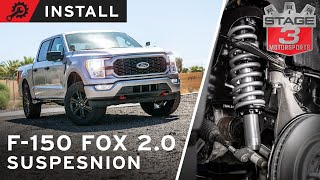 20212023 F150 Fox 20 Coilover Suspension Leveling Kit Install [upl. by Zsuedat]