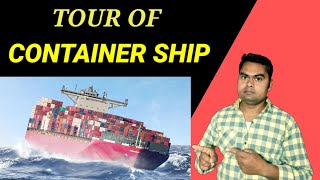 TOUR OF CONTAINER SHIP  INDIA TO UNITED STATE  HAMBURG SUD [upl. by Zsolway]