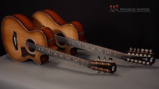 Taylor 512ce 12Fret and 552ce Demo from Peghead Nation [upl. by Odnumyar584]