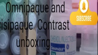 contrast Material for computed tomography scan Omnipaque and Visipaque unboxing [upl. by Katzir]