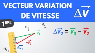 Tracer un VECTEUR VARIATION DE VITESSE ✅ Méthode  1ère  Physique [upl. by Suirrad994]