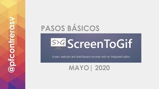 Cómo usar ScreenToGif para hacer un gif de tu pantalla  Mayo 2020 [upl. by Ennovaj]