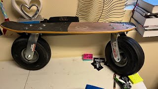 Skateboard conversion to nitro scooter DIY Stage 1 [upl. by Aniham267]