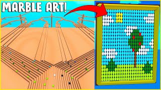 I Made MARBLE ART Using Logic  Marble World [upl. by Murial]