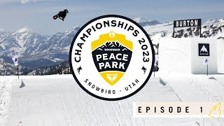 WELCOME TO SNOWBIRD  Woodward Peace Park Championships 2023  Episode 1 [upl. by Acirrej145]