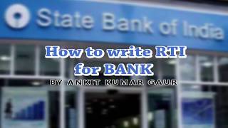 RTI bank  SBI  FD  RD  Cheque book  Branch manager RTI [upl. by Erv626]