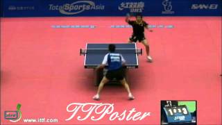 Japan Open 2011 Hugo HoyamaRysuke Karube [upl. by Elspet]