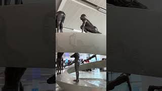 Surya Namaskar in sculptures Delhi International Airport suryanamaskar postures delhiairport DEL [upl. by Abigael]