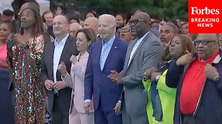 VIRAL MOMENT Biden Appears Frozen During White House Concert [upl. by Ikila]