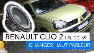 Renault Clio 2  Comment changer un haut parleur [upl. by Acinoed]