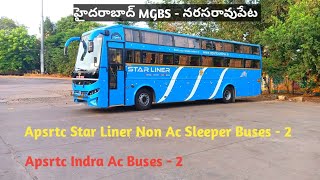 Hyderabad MGBS To Narasaraopet Apsrtc Buses Information [upl. by Jeremy]