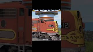 India vs China vs Pakistan train 😱👿 test shorts [upl. by Loren]