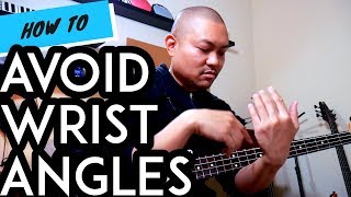 How To Avoid Wrist Angles On The Bass Guitar Best Tips [upl. by Ajat476]