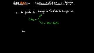 Réactions dEstérification et dHydrolyse cours 5 [upl. by Kazue]