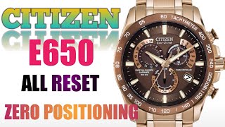 Citizen EcoDrive E650 Radio Controlled watch All Reset and Zero positioning watchservicebd [upl. by Dehlia978]