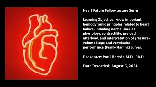 4 Heart failure hemodynamics [upl. by Jazmin]