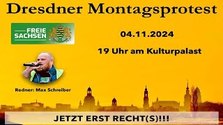 Montags Protest in Dresden 0411202024 ab 19 Uhr am Kulturpalast [upl. by Clary303]