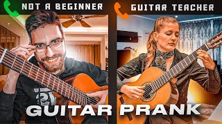 Professional GUITARIST DOESNT Pretends to be a BEGINNER to Guitar Lessons  PRANK 3 [upl. by Nnylear]