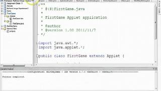 Java Applet Example Video 110  JCreator IDE [upl. by Etnohs]