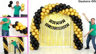 IDEAS 🤩 DECORACIONES PARA CUMPLEAÑOS 😍 como hacer un arco de globos  Decoración con globos [upl. by Enidualc]