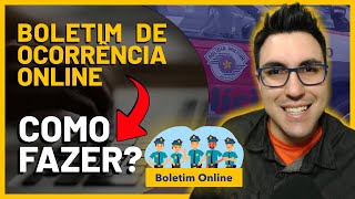 COMO FAZER UM BOLETIM DE OCORRÊNCIA ONLINE  BO ONLINE [upl. by Nwahsaj]