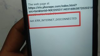 How to fix netERRINTERNETDISCONNECTED problem solve in phonepe  netERRINTERNETDISCONNECTED [upl. by Jephthah]