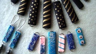 PAPER BEADS from paper clips how to diy jewelry making recycling [upl. by Delilah]