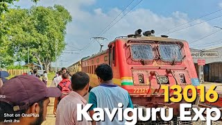 13016 Kaviguru Exp Arrival and Departure from Mandar Hill [upl. by Fisken973]