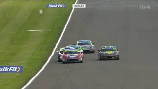 2022 Ginetta Junior  Round 3 Donington Park Crash [upl. by Aikat]