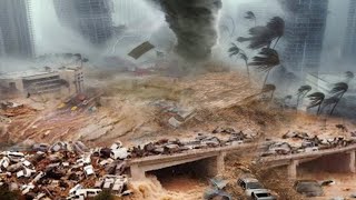 Devastating Floods in North Carolina  Floods sweep away cars and homes  Historic floods in the USA [upl. by Wehtta]