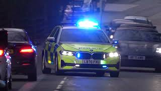 GMP BMW 5 Series Roads Policing unit Responding Greater Manchester Police [upl. by Kilah]