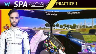 F1 2024 Full Career Mode SPANISH GP  Practice 1  Williams FW46 [upl. by Rebmyt]